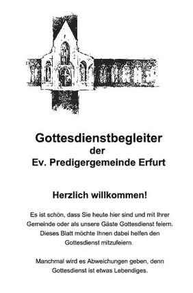 Titelblatt der Gottesdienstbroschüre