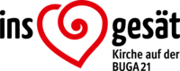 Ins Herz gesät. Logo von Kirche auf der Buga