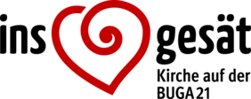 Ins Herz gesät. Logo von Kirche auf der Buga